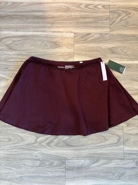 wild fable Burgundy Circle Skater Skirt